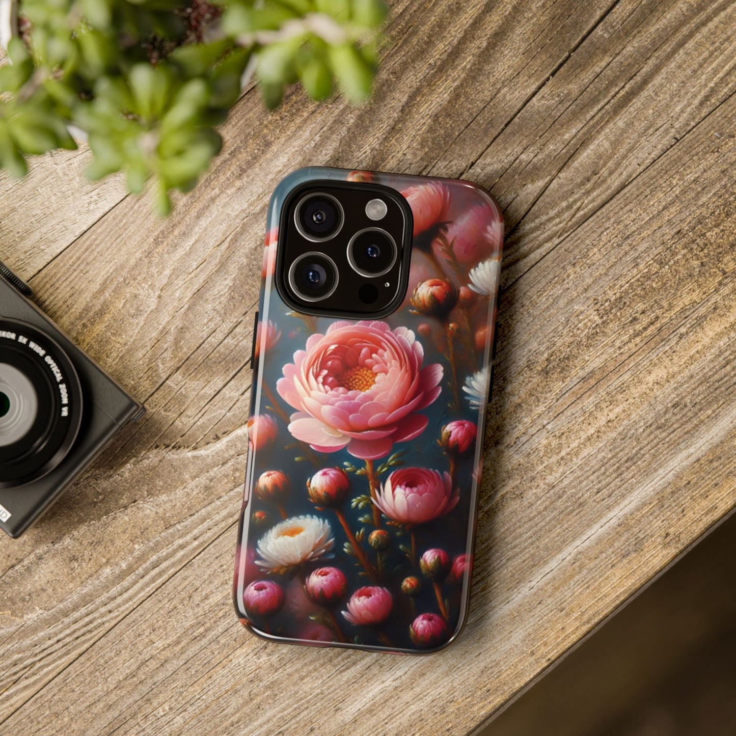 iPhone Lovers Floral Camera Phone Case - Tough & stylish protection case