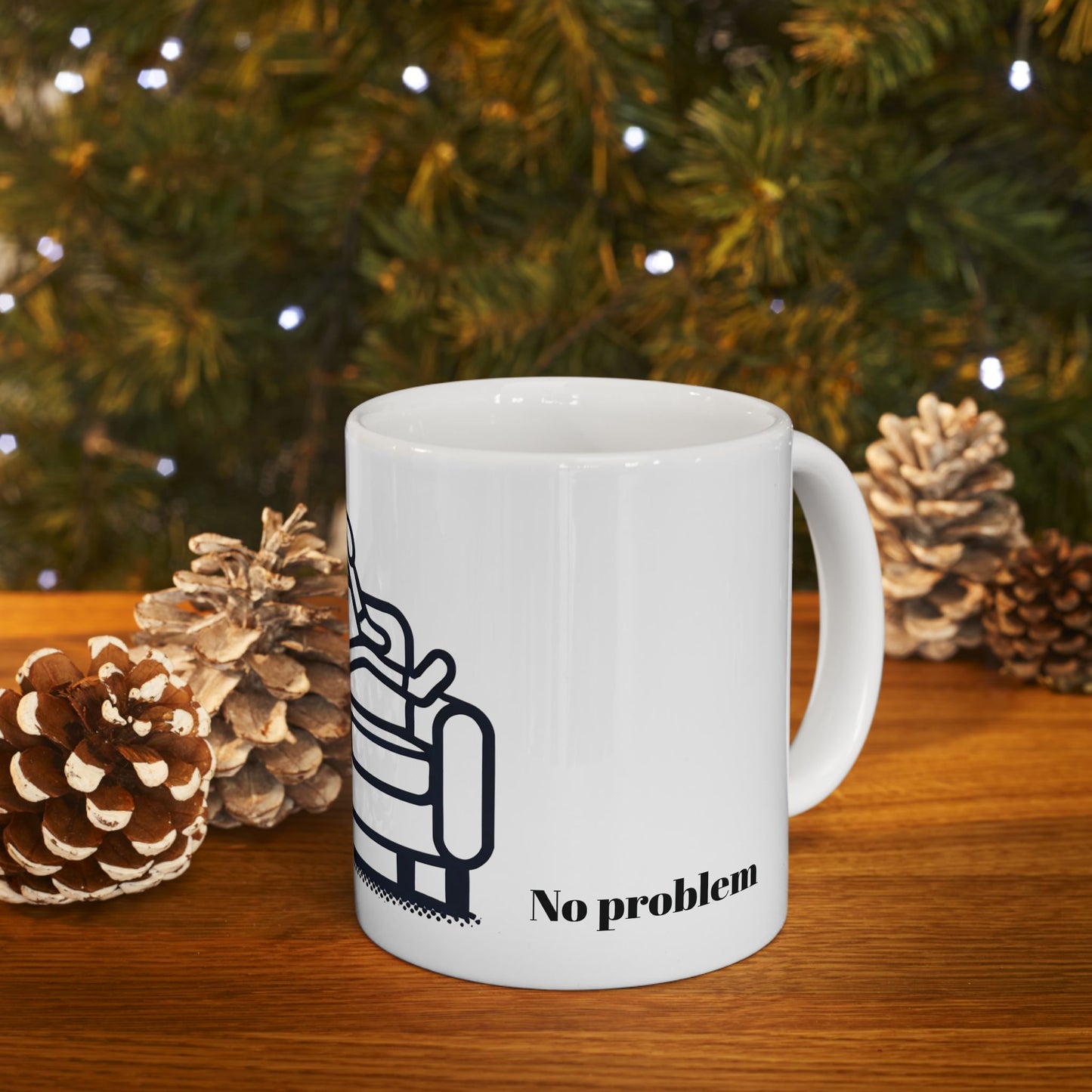 Funny No Pants Ceramic Mug - Comfy Coffee Cup for Home Relaxation