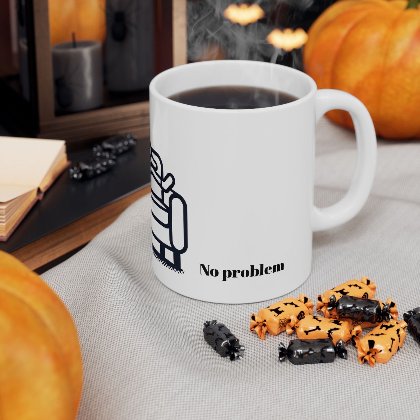 Funny No Pants Ceramic Mug - Comfy Coffee Cup for Home Relaxation