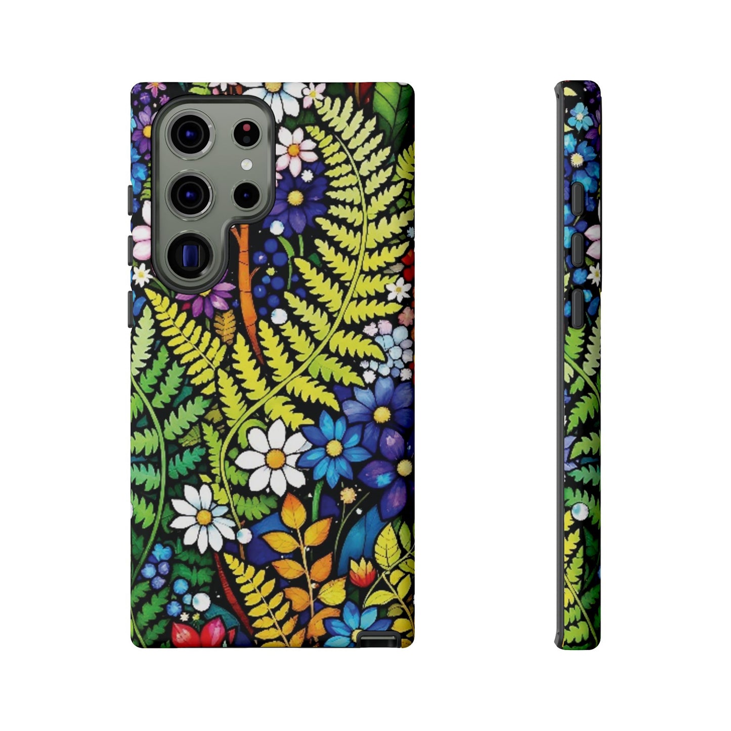 All Things Samsung Floral Tough Phone Case - Vibrant Nature Design