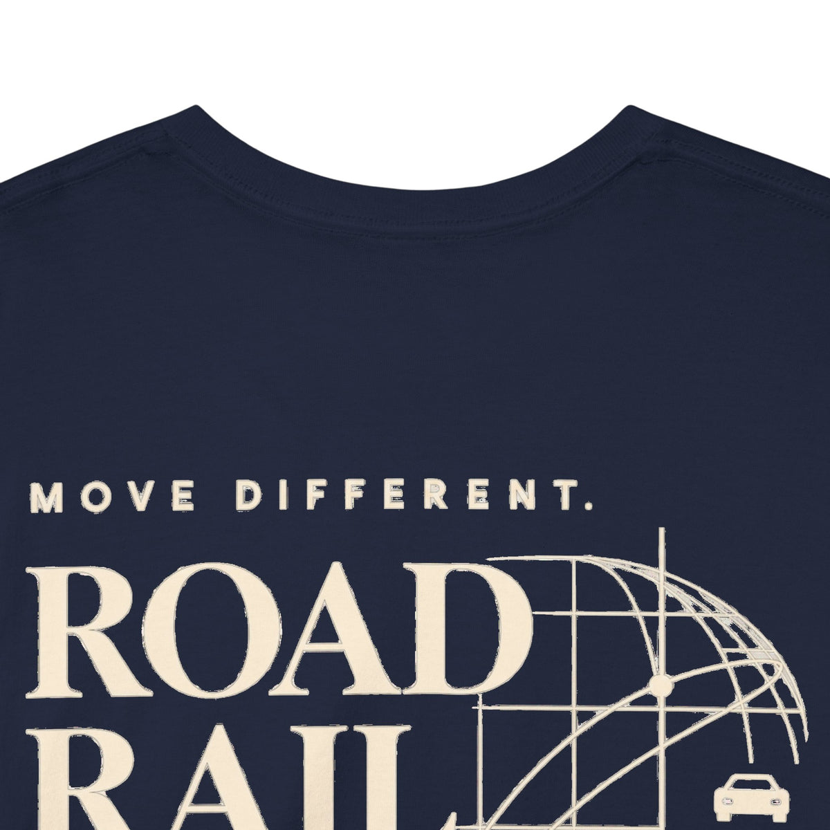 Travel Vibes T‑Shirt — "Road Rail Sea Air" Vintage Transport Graphic Tee