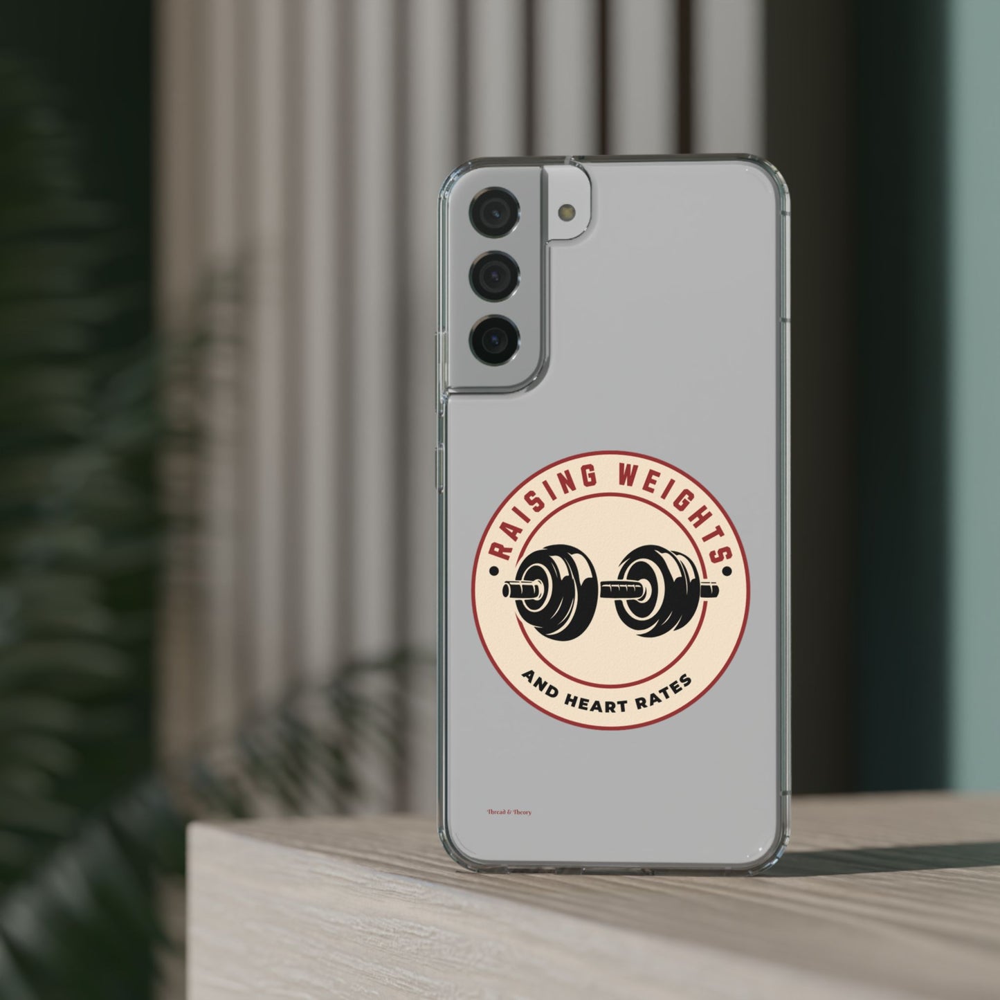 All Things Samsung Raising Weights and Heart Rates Phone Case