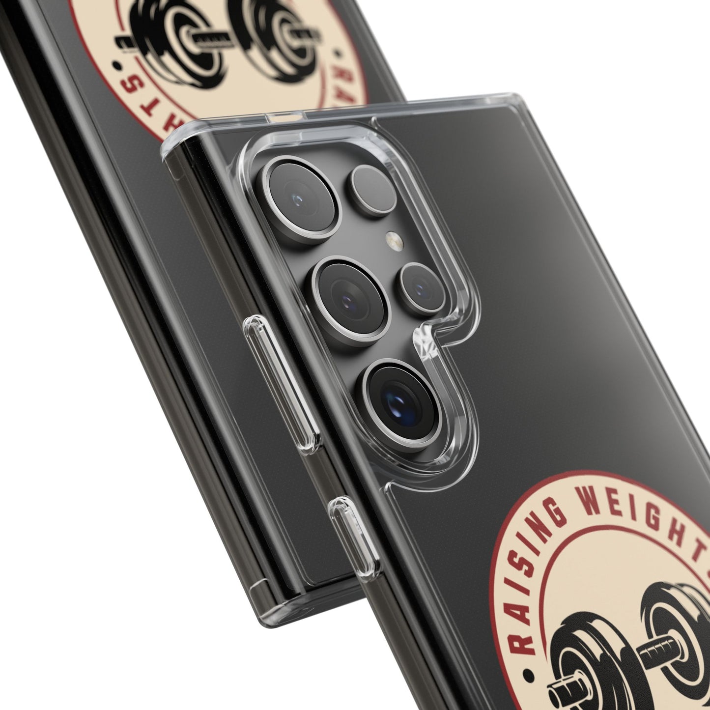 All Things Samsung Raising Weights and Heart Rates Phone Case