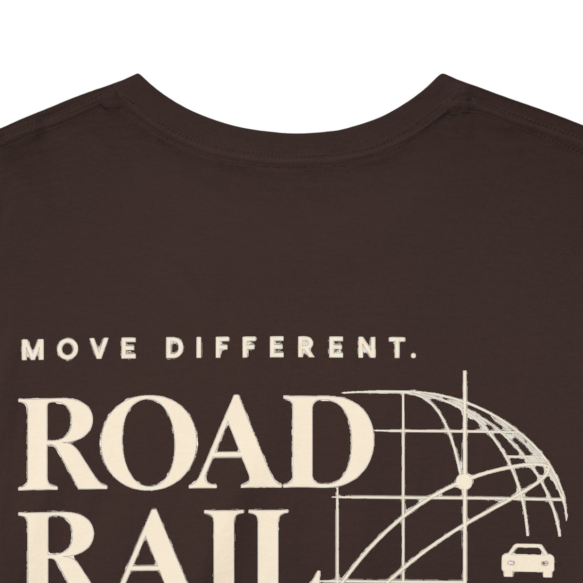 Travel Vibes T‑Shirt — "Road Rail Sea Air" Vintage Transport Graphic Tee