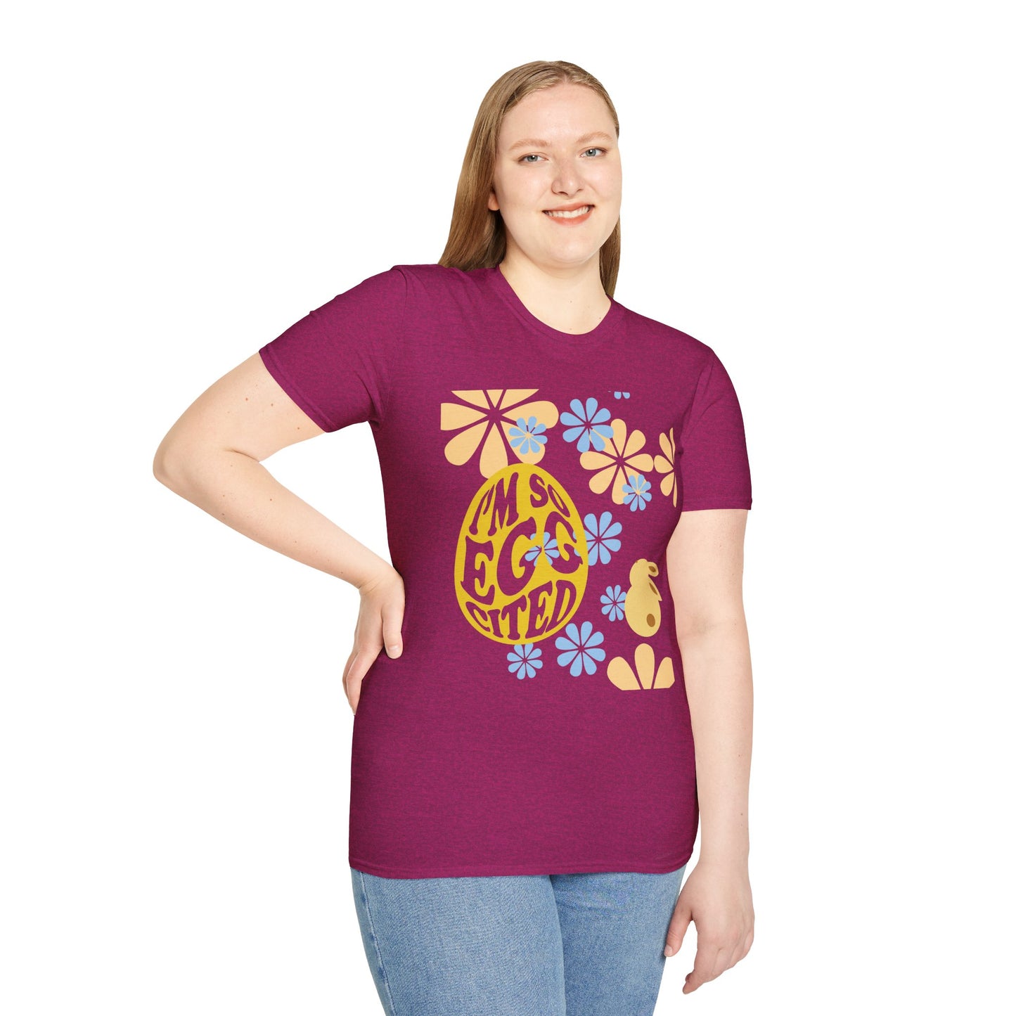 I'm So Egg-cited Easter Unisex Softstyle T-Shirt