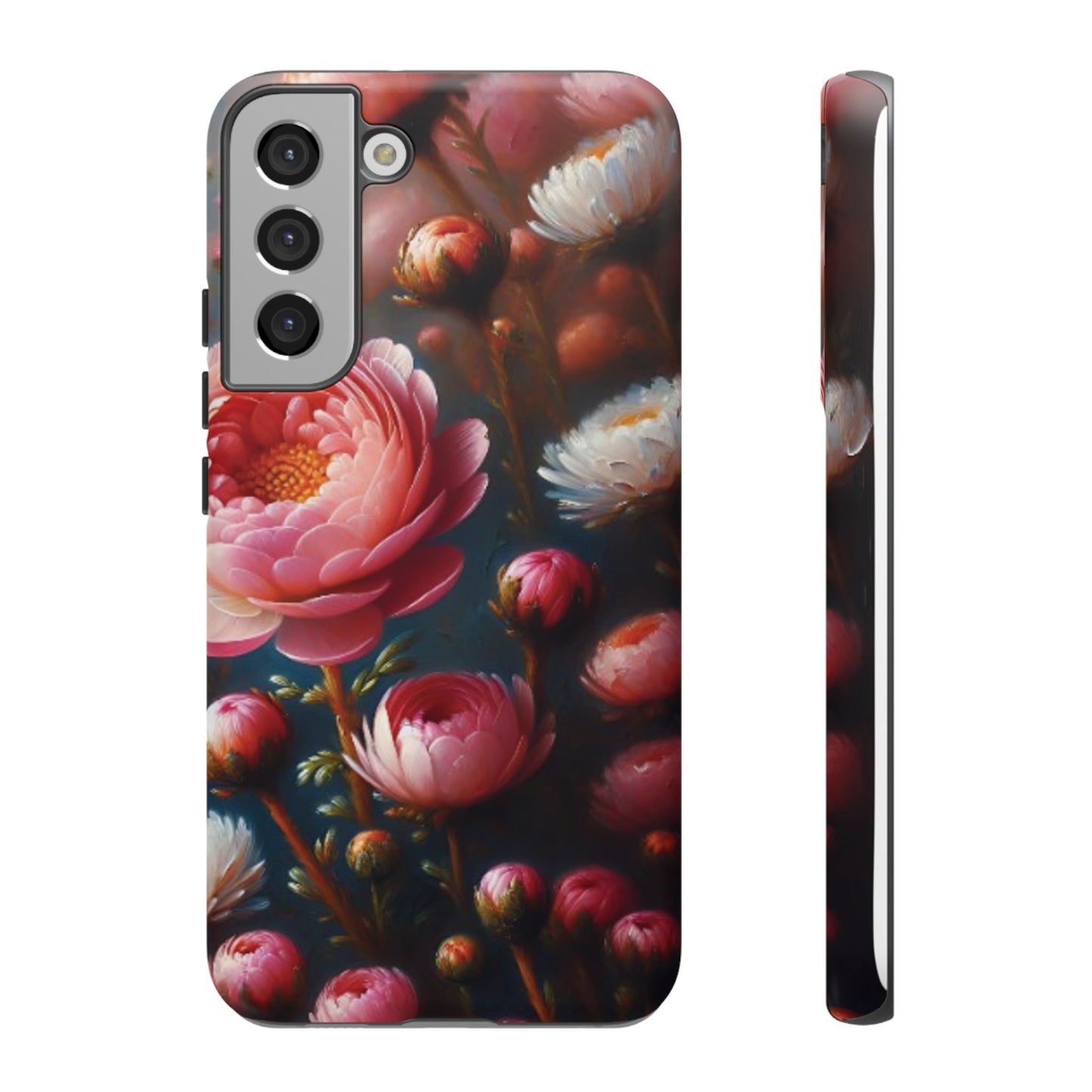 All Things Samsung Floral Tough Phone Case - Elegant Protective Design for Flower Lovers