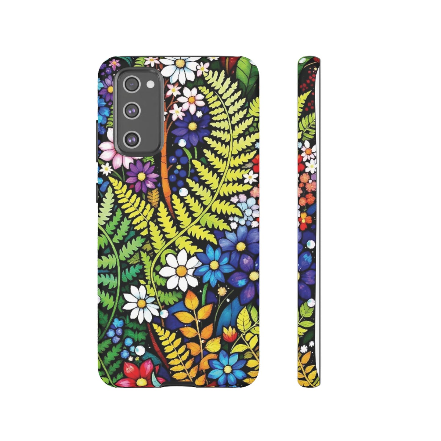 All Things Samsung Floral Tough Phone Case - Vibrant Nature Design