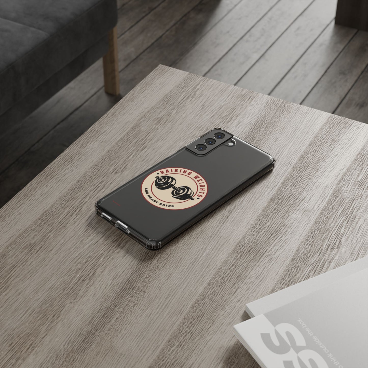 All Things Samsung Raising Weights and Heart Rates Phone Case
