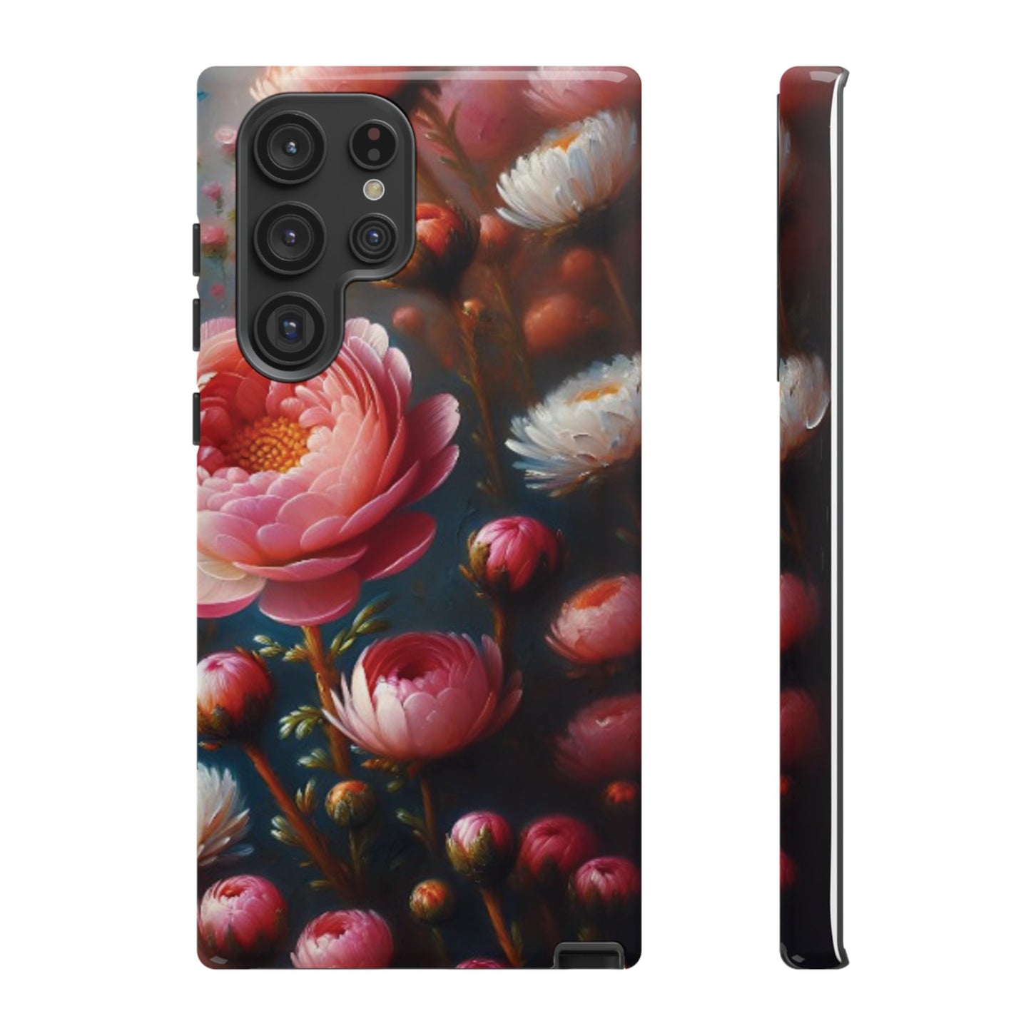 All Things Samsung Floral Tough Phone Case - Elegant Protective Design for Flower Lovers