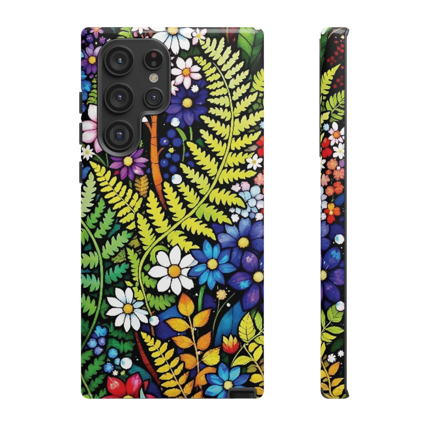 All Things Samsung Floral Tough Phone Case - Vibrant Nature Design
