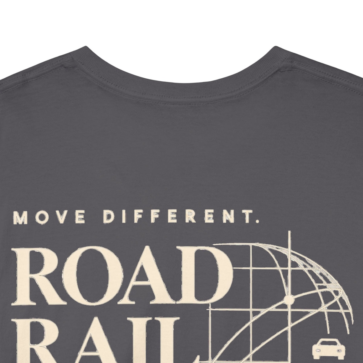 Travel Vibes T‑Shirt — "Road Rail Sea Air" Vintage Transport Graphic Tee