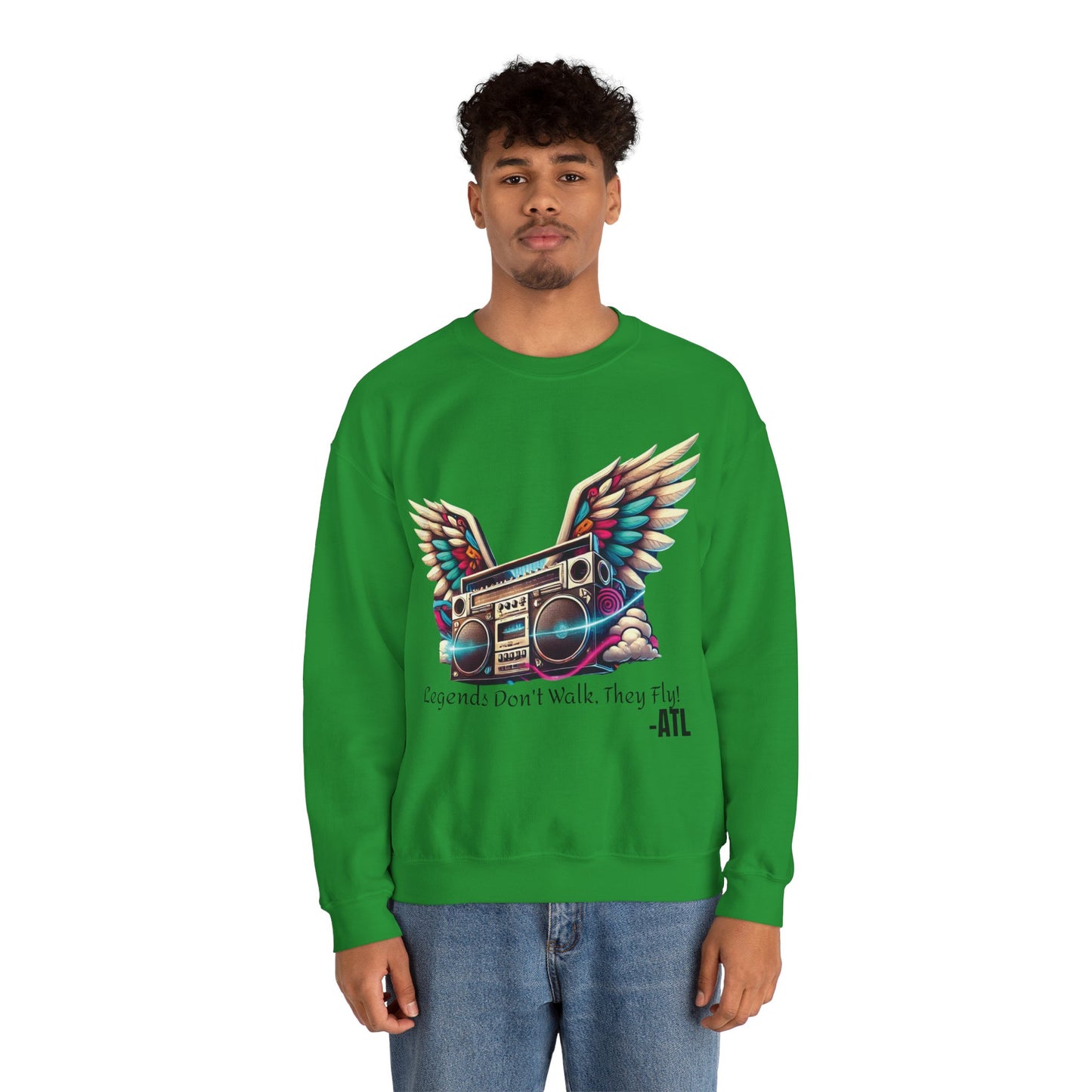 Legends Don’t Walk, They Fly! Unisex Heavy Blend™ Crewneck Sweatshirt