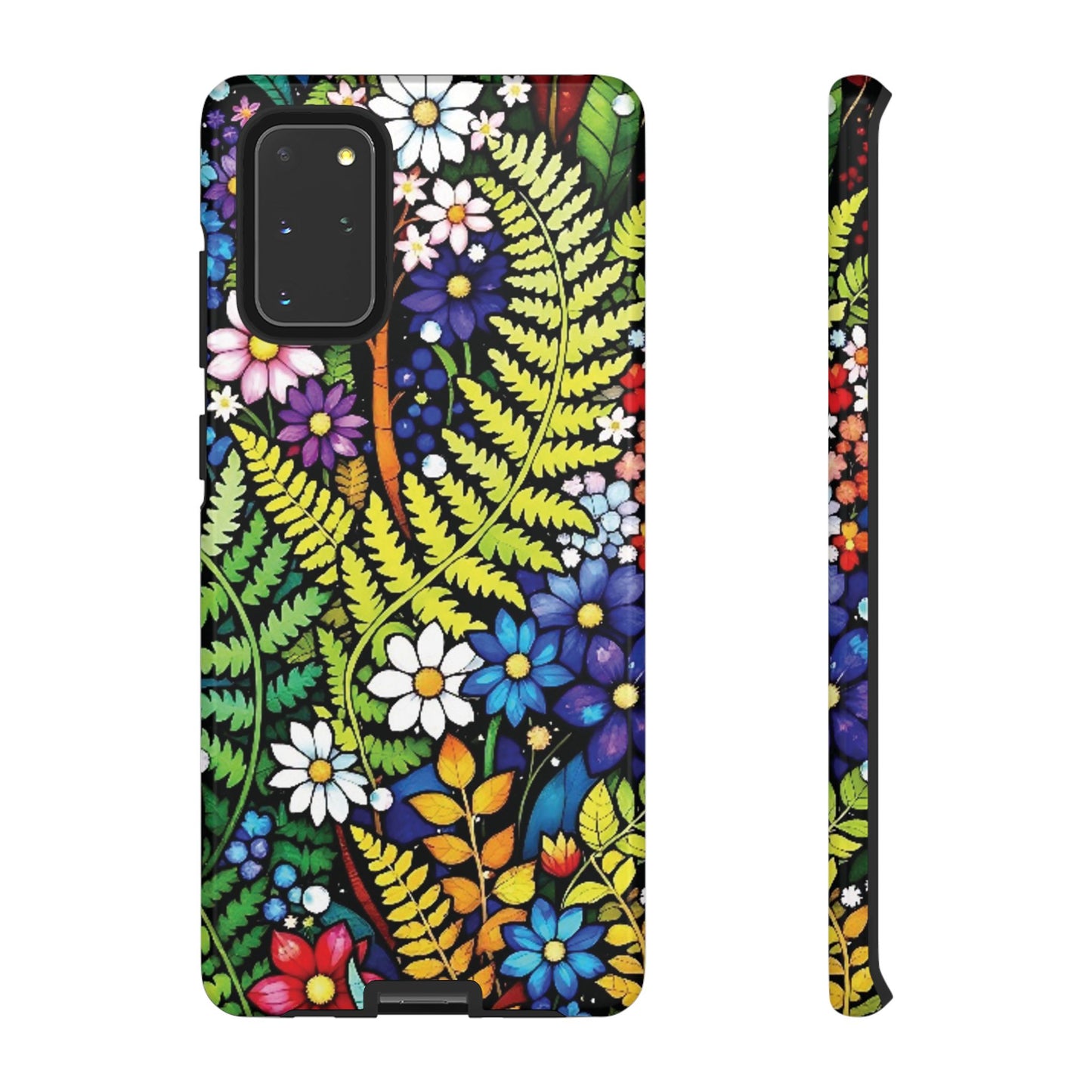 All Things Samsung Floral Tough Phone Case - Vibrant Nature Design