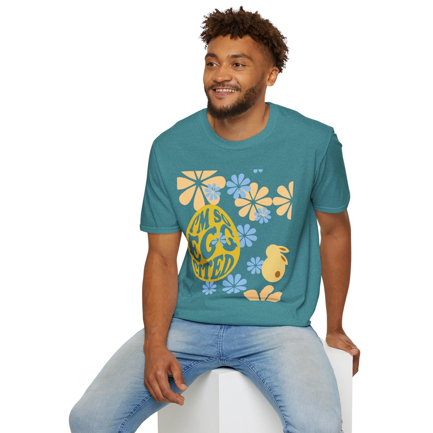 I'm So Egg-cited Easter Unisex Softstyle T-Shirt