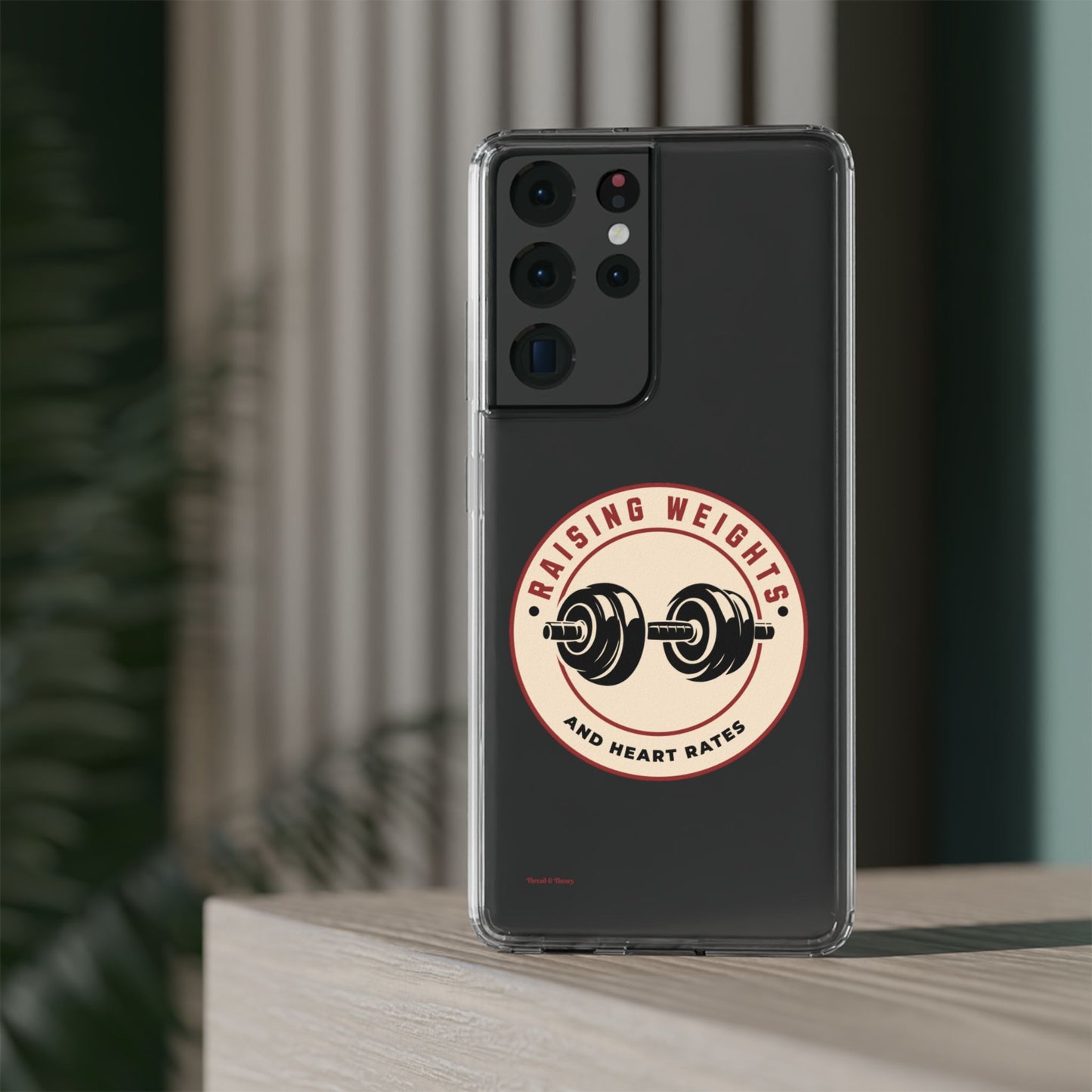 All Things Samsung Raising Weights and Heart Rates Phone Case