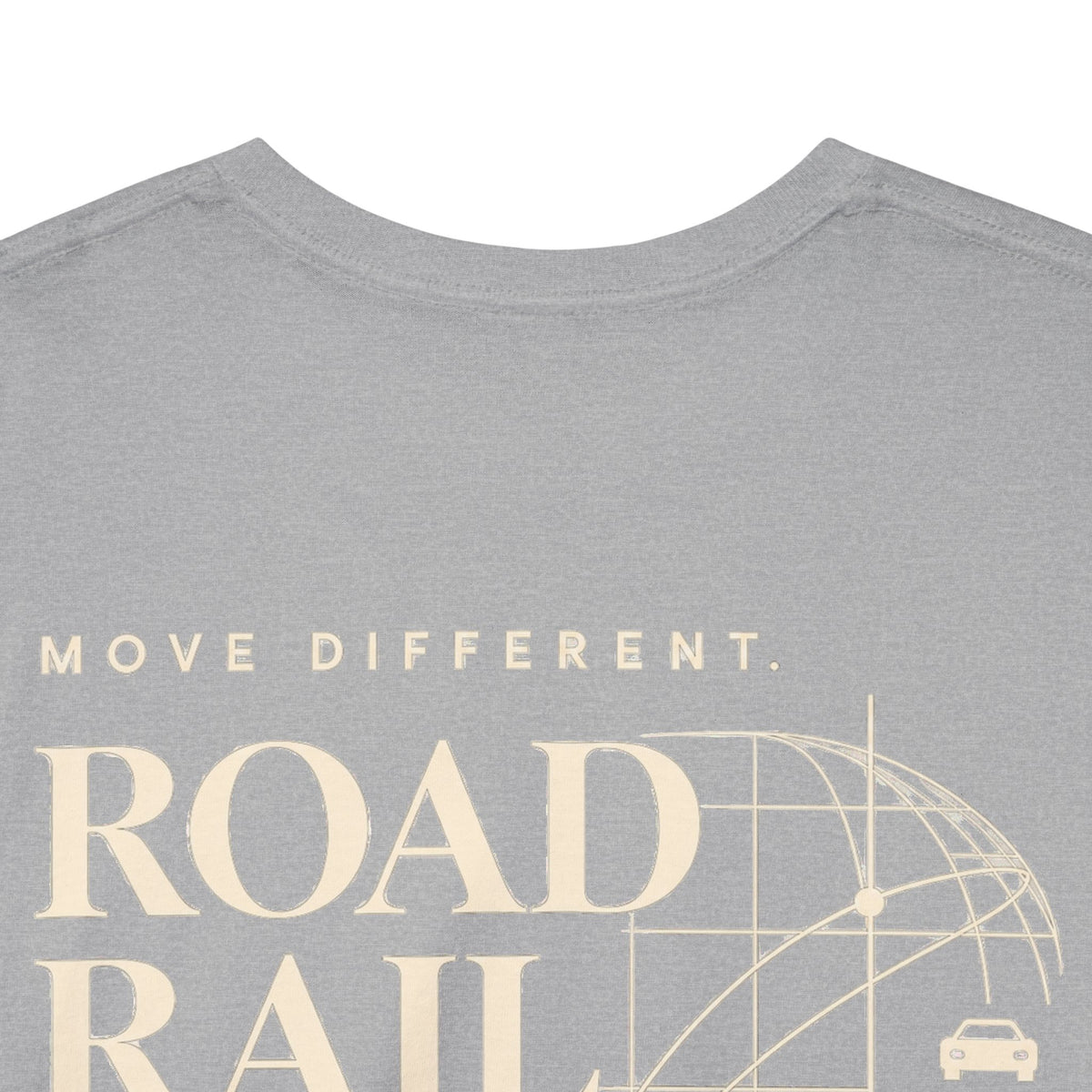 Travel Vibes T‑Shirt — "Road Rail Sea Air" Vintage Transport Graphic Tee