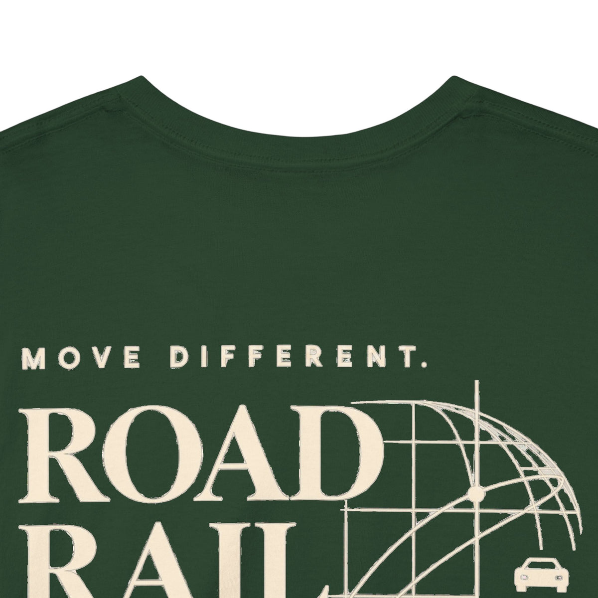 Travel Vibes T‑Shirt — "Road Rail Sea Air" Vintage Transport Graphic Tee