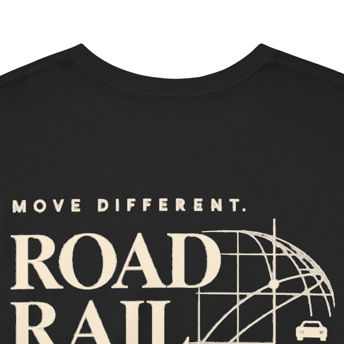 Travel Vibes T‑Shirt — "Road Rail Sea Air" Vintage Transport Graphic Tee