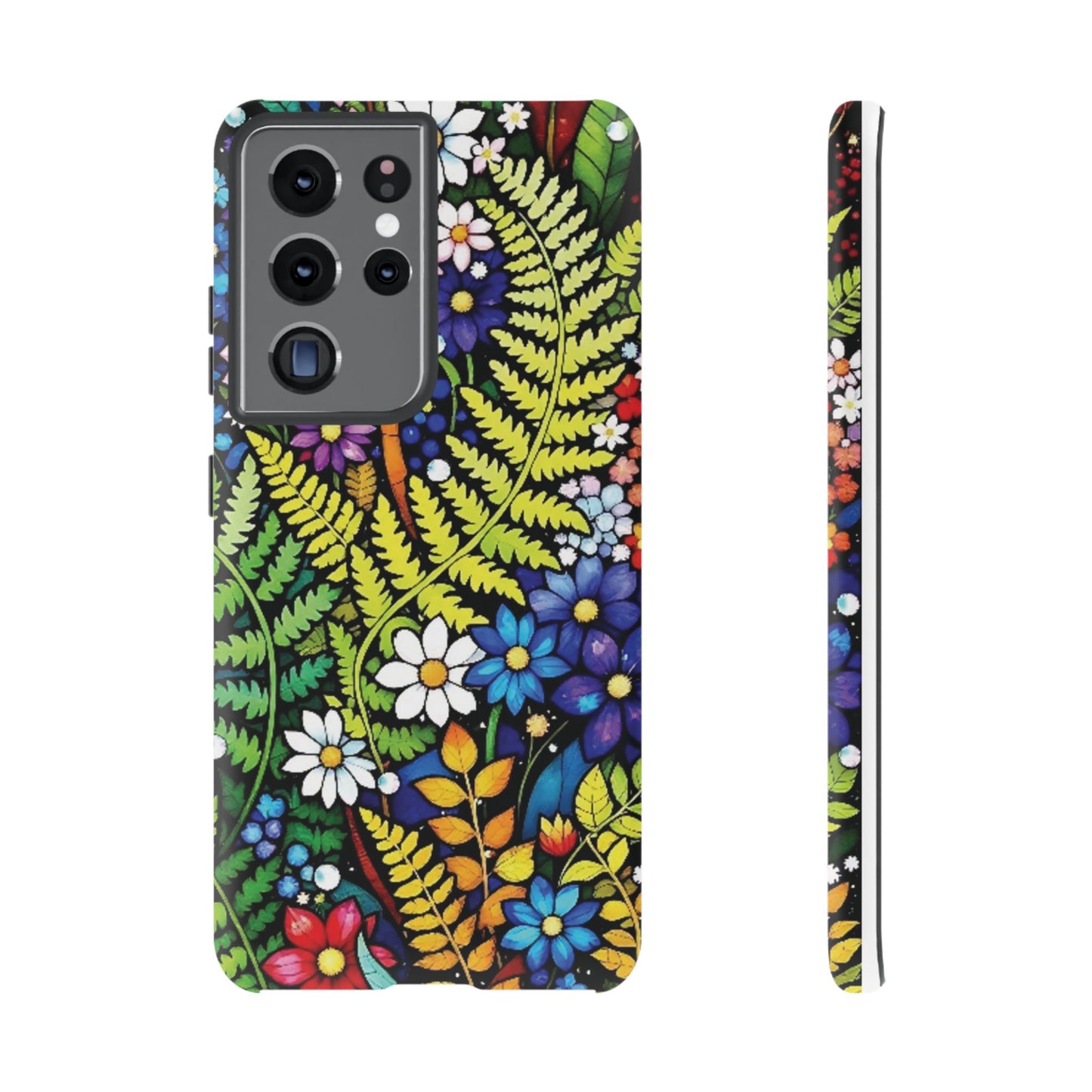 All Things Samsung Floral Tough Phone Case - Vibrant Nature Design
