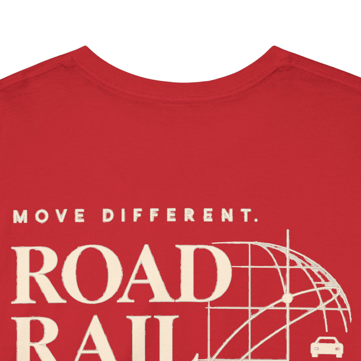 Travel Vibes T‑Shirt — "Road Rail Sea Air" Vintage Transport Graphic Tee
