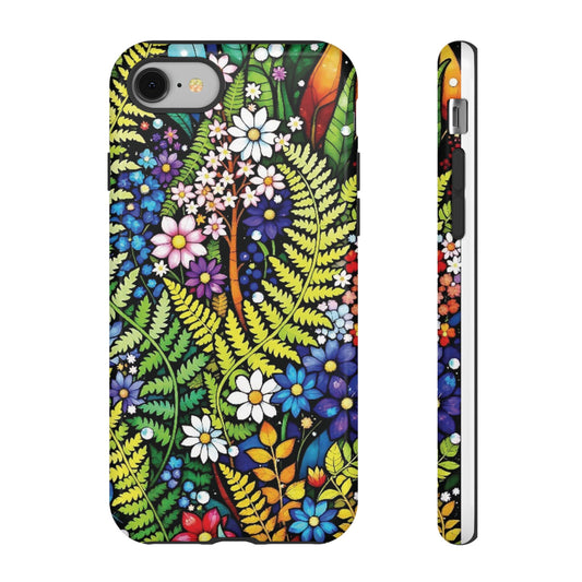 iPhone Lovers Floral Tough Phone Case - Vibrant Nature Design