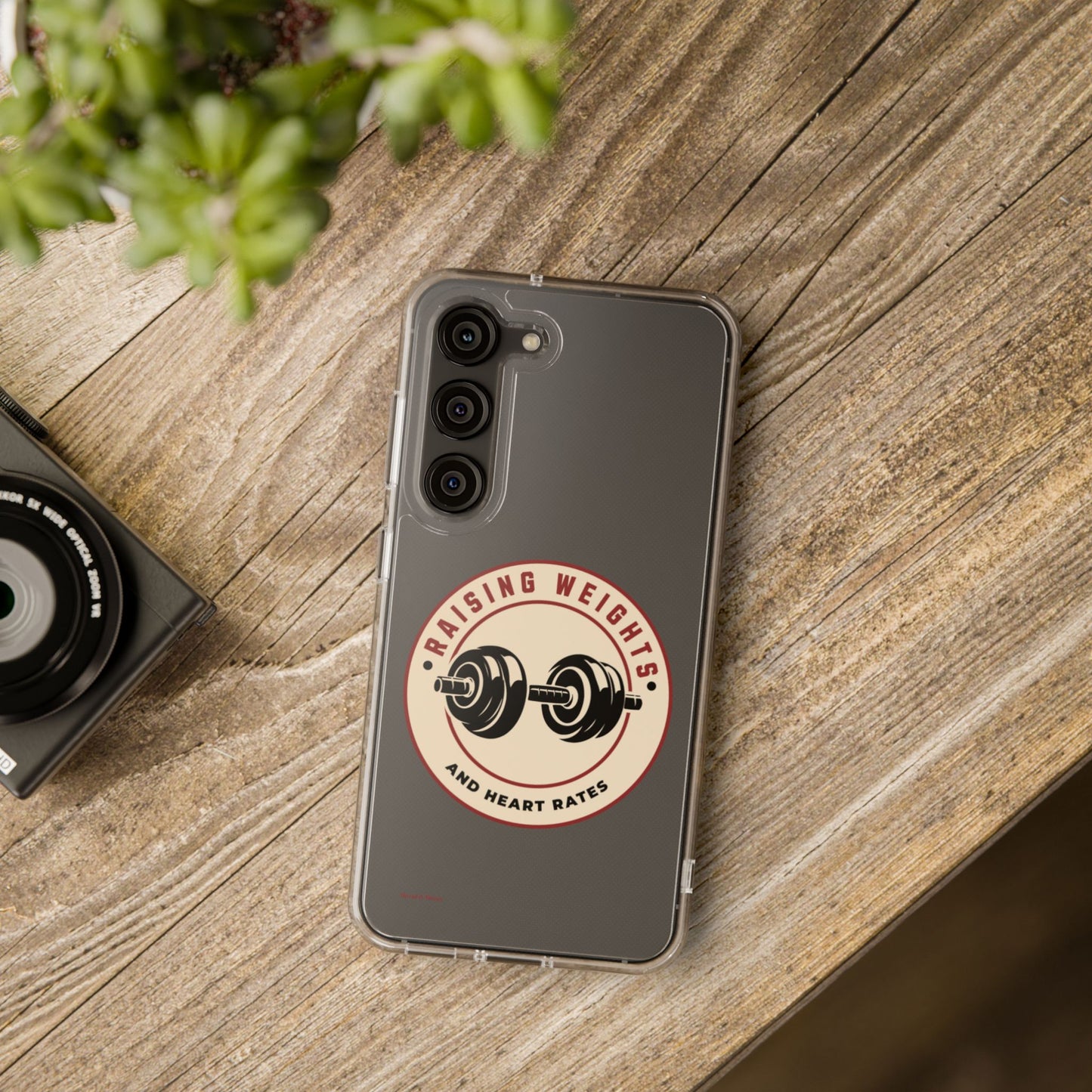All Things Samsung Raising Weights and Heart Rates Phone Case