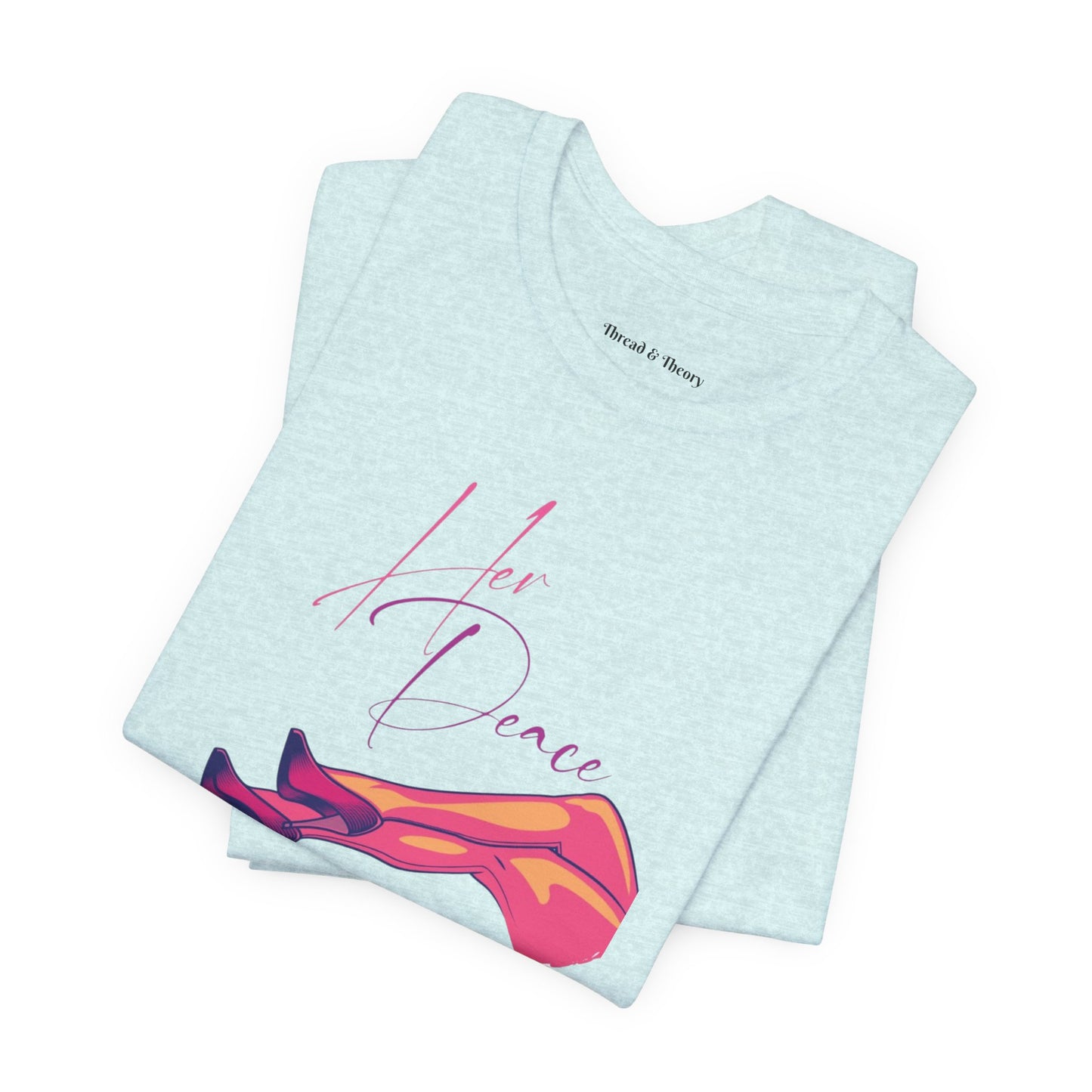 Her Peace Unisex Short Sleeve Tee - Vibrant Graphic Tee for Lovers
