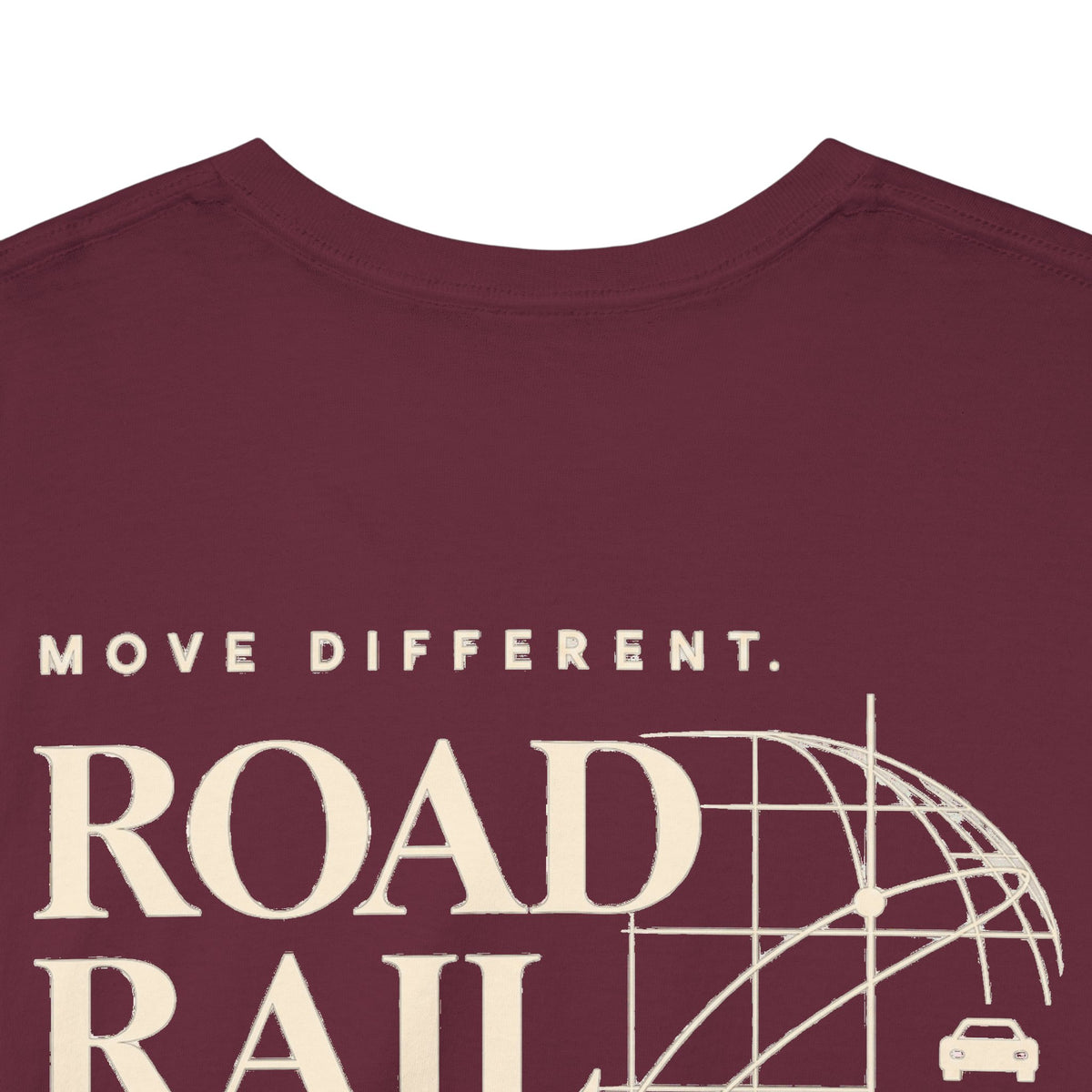Travel Vibes T‑Shirt — "Road Rail Sea Air" Vintage Transport Graphic Tee