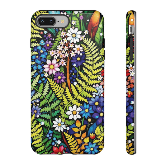 iPhone Lovers Floral Tough Phone Case - Vibrant Nature Design