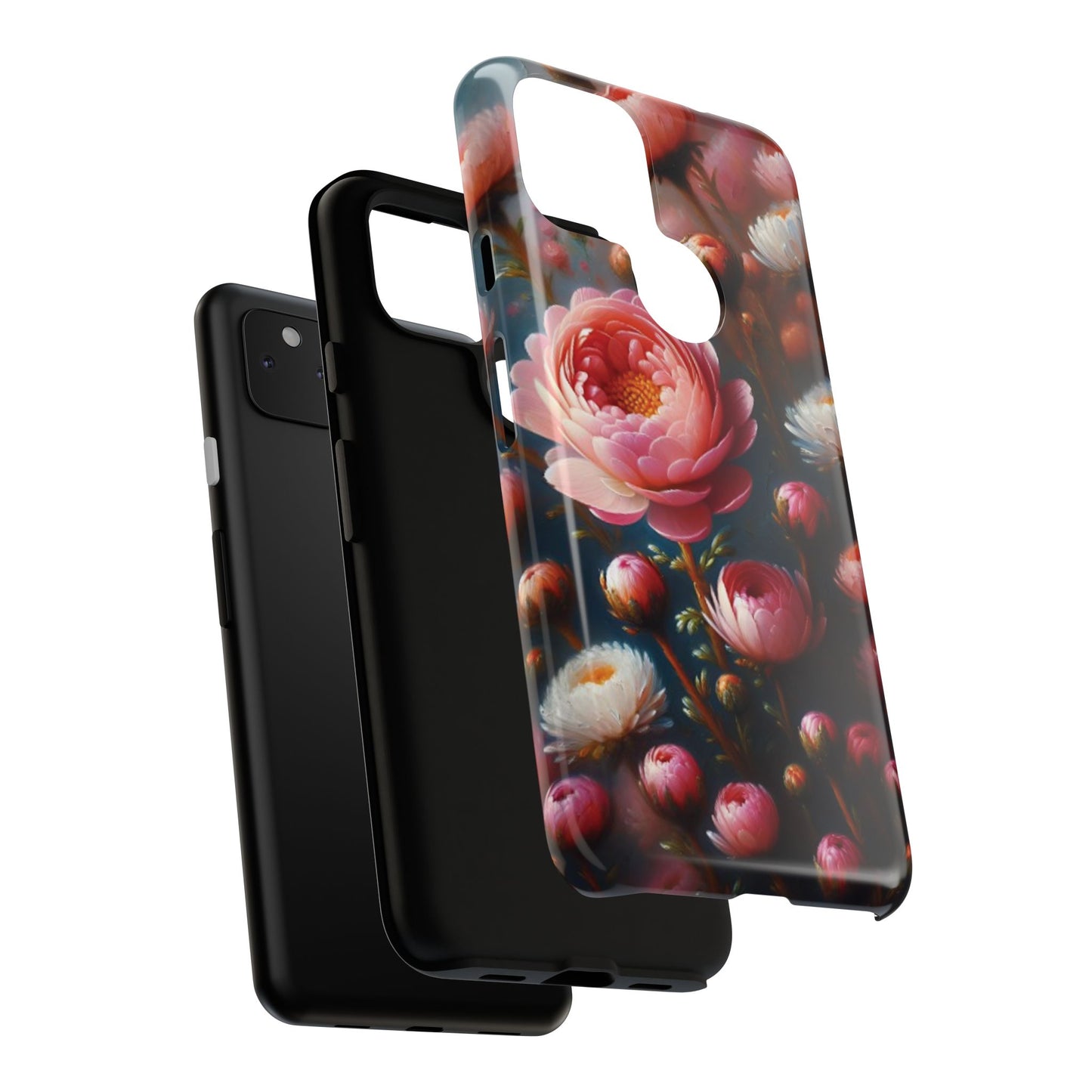 Pixel Me Floral Tough Phone Case - Elegant Protective Design for Flower Lovers
