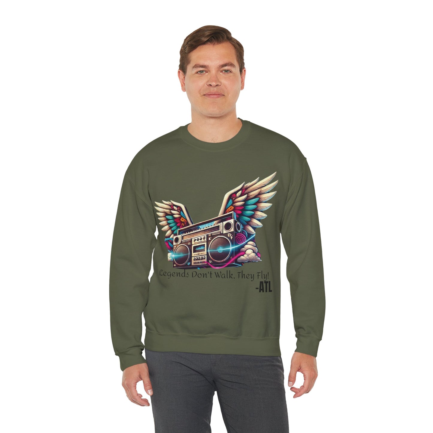 Legends Don’t Walk, They Fly! Unisex Heavy Blend™ Crewneck Sweatshirt