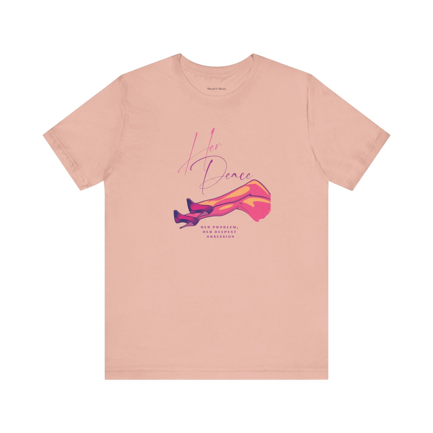 Her Peace Unisex Short Sleeve Tee - Vibrant Graphic Tee for Lovers