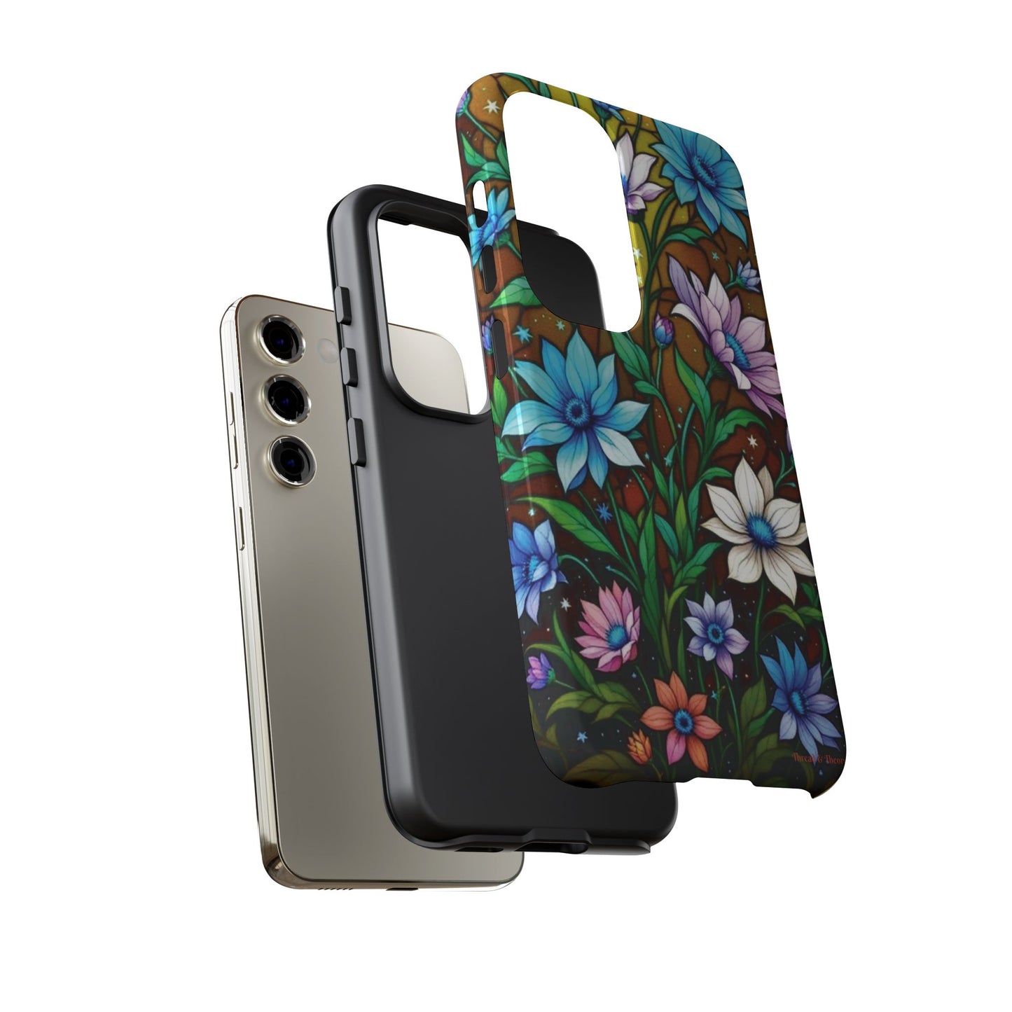 All things Samsung Floral Pattern Phone Case - Tough Cases with Vibrant Flowers